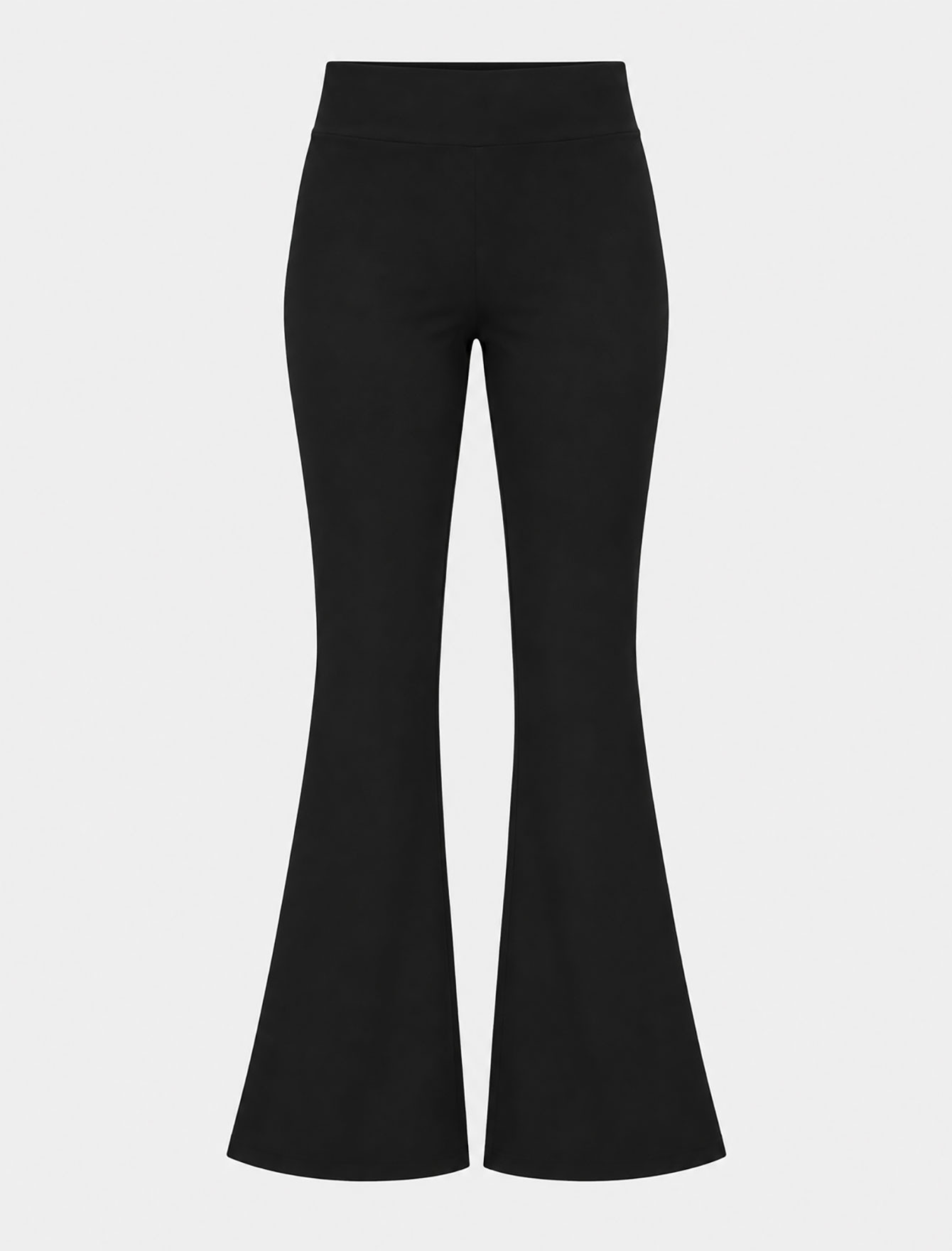 ساپورت زنانه دمپا گشاد با کمر بلند مشکی