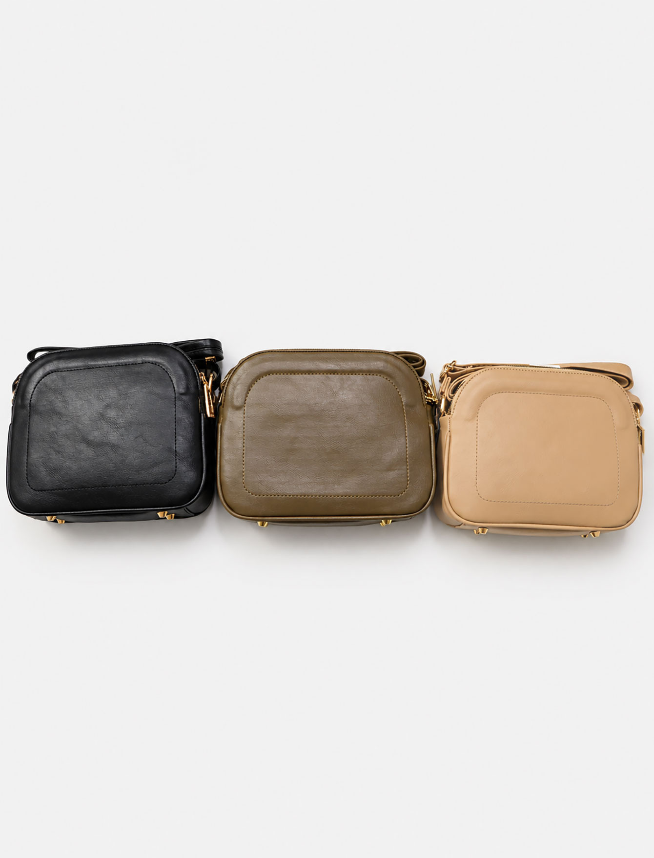 کیف دوشی زنانه چرمی لوفی در سه رنگ مشکی، قهوه ای و کرم