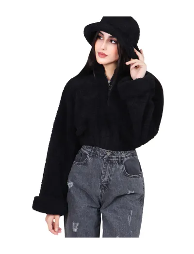 هودی کراپ زنانه تدی