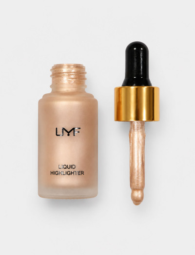 هایلایتر مایع بطری شیشه ای مات در رنگ شامپاینی