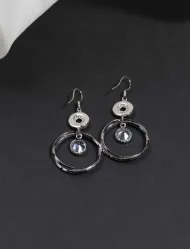 گوشواره زنانه حلقه ای کریستالی