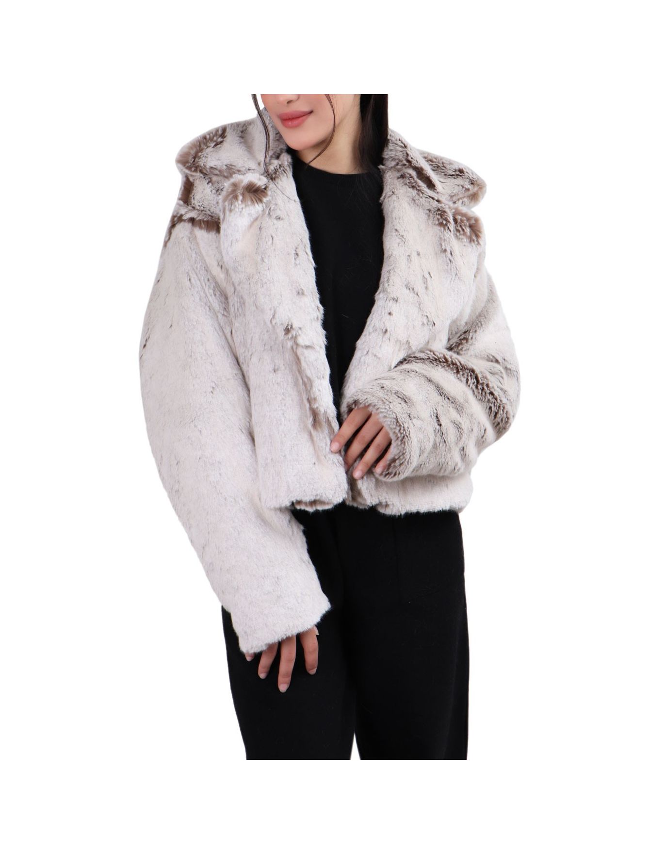 کراپ کت خز زنانه