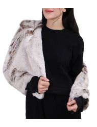 کراپ کت خز زنانه