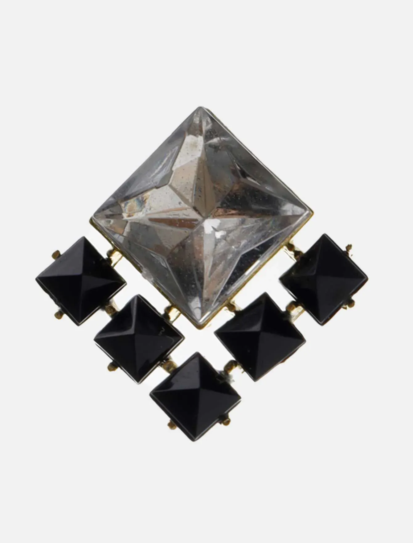گوشواره نگین مشکی N571