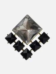 گوشواره نگین مشکی N571