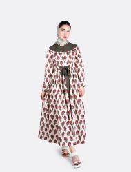 مانتو ساحلی پرنسسی زنانه طرح دار