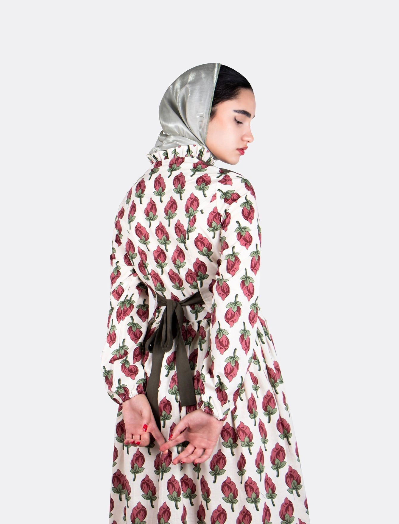 مانتو ساحلی پرنسسی زنانه طرح دار