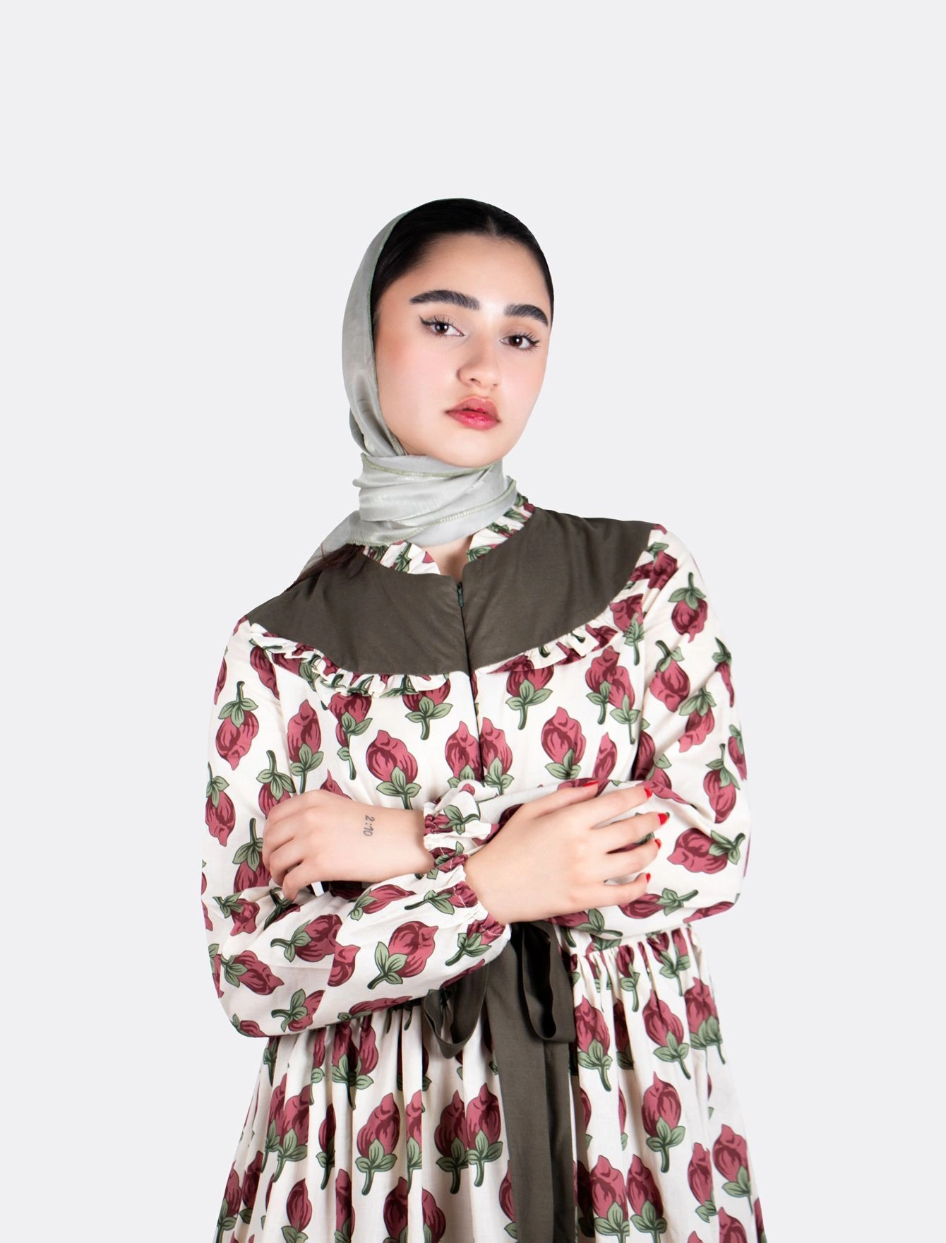 مانتو ساحلی پرنسسی زنانه طرح دار