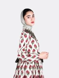 مانتو ساحلی پرنسسی زنانه طرح دار