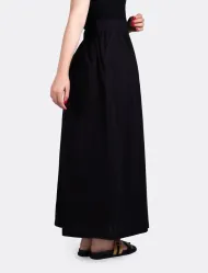 دامن لنین چین دار زنانه