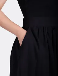 دامن لنین چین دار زنانه