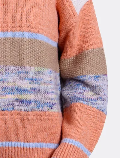 سویتر بافت زنانه رنگی لوفی