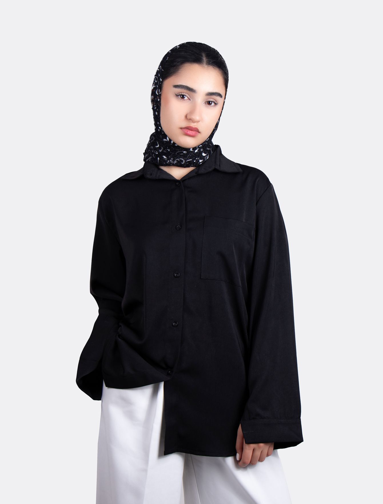 شومیز نخی مشکی