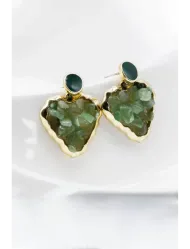 گوشواره سنگی طرح قلب