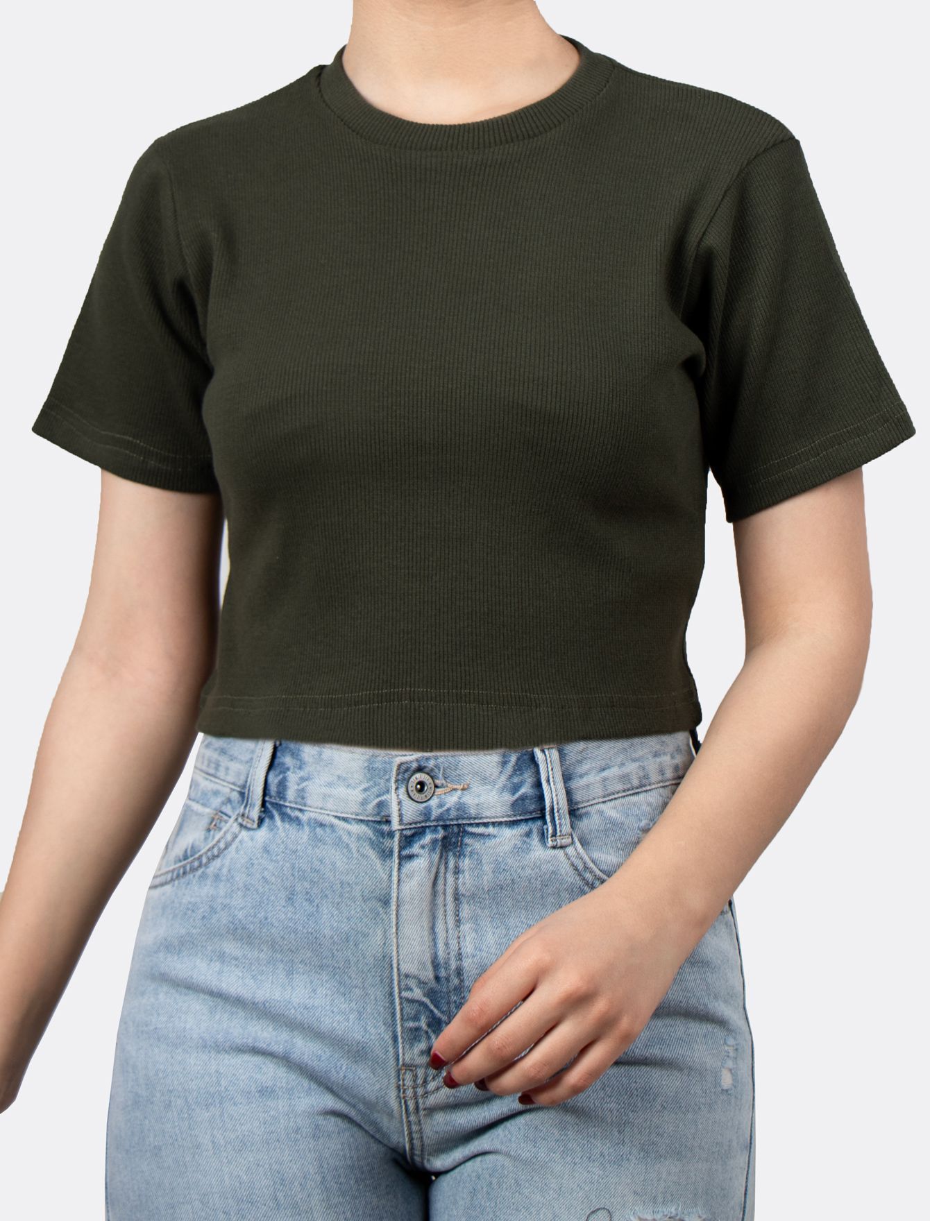 کراپ تاپ یقه اسکی زنانه 574