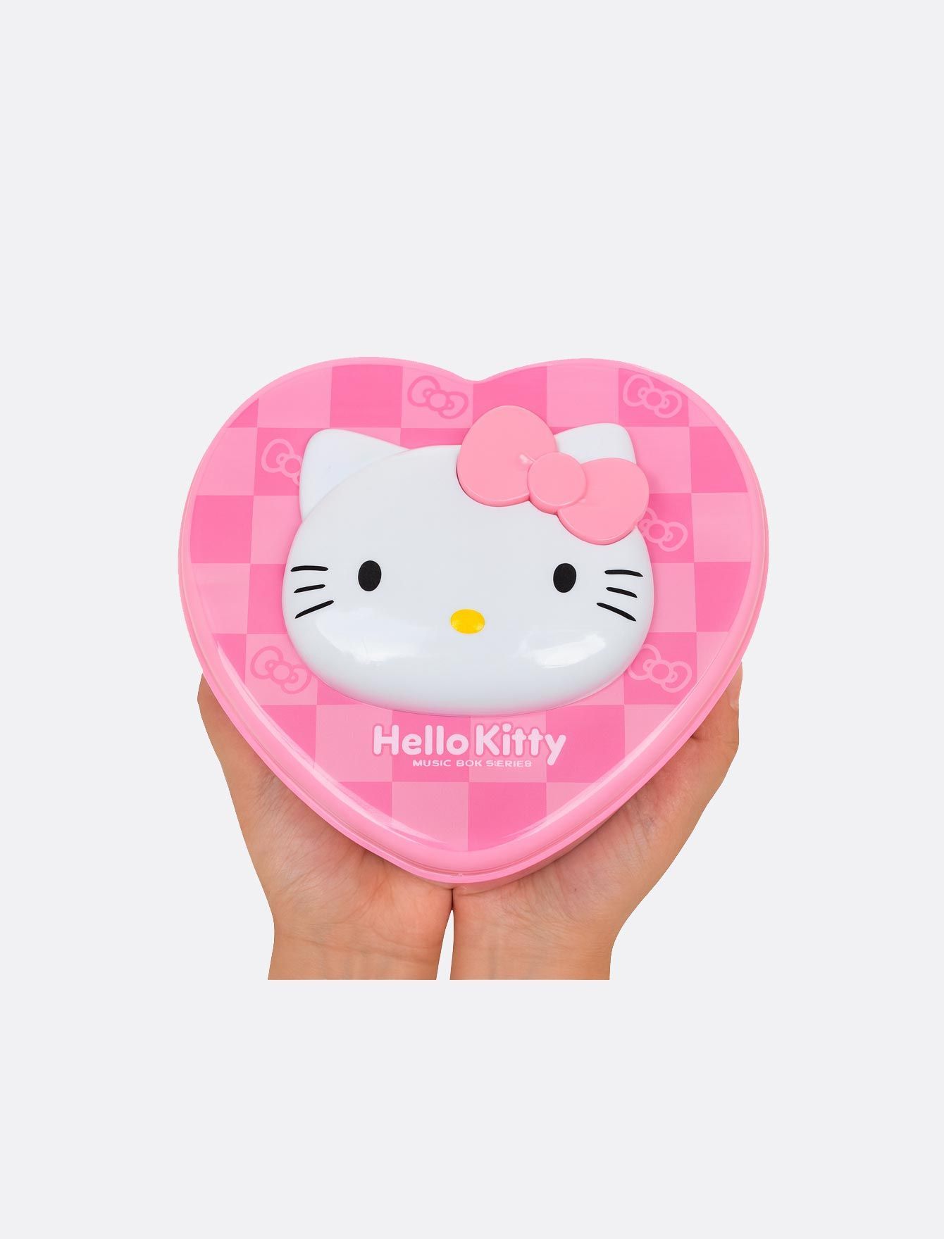 جعبه موزیکال قلبی N654 Hello kitty