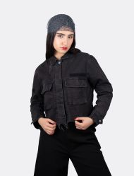 کت جین زنانه زاپ دار