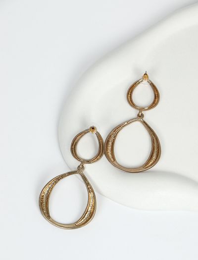 گوشواره آویزی طلایی 603