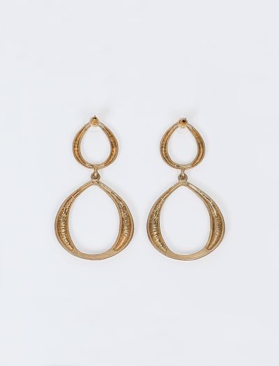 گوشواره آویزی طلایی 603