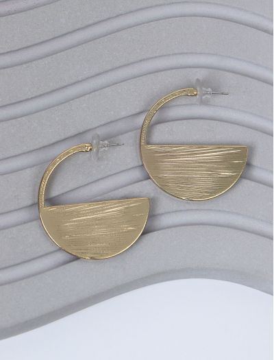 گوشواره نیم دایره تیتانیوم 540