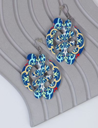 گوشواره زنانه طرح اسلیمی سنتی 523