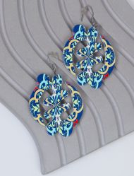 گوشواره زنانه اسلیمی دست ساز