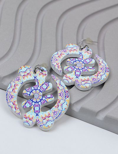 گوشواره زنانه طرح اسلیمی سنتی 523