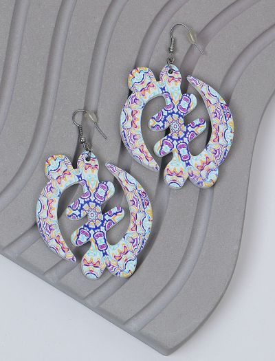 گوشواره زنانه طرح اسلیمی سنتی 523