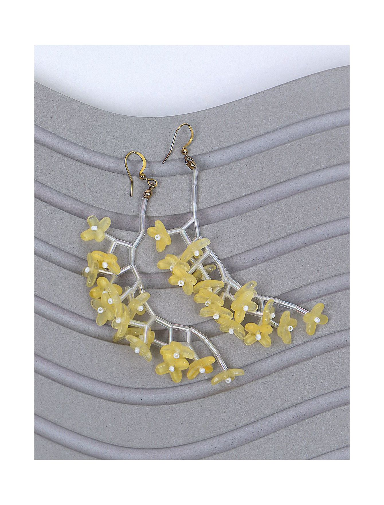 گوشواره آویزی گل یاس 615