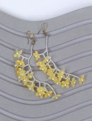 گوشواره آویزی گل یاس