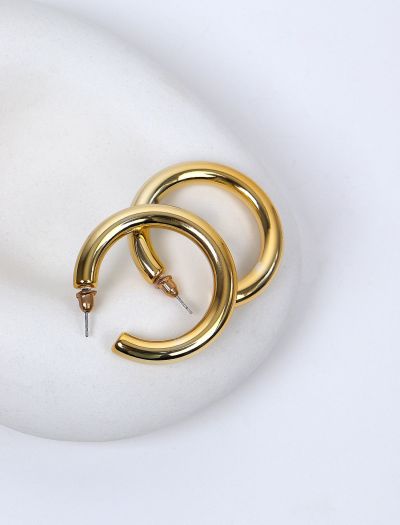 گوشواره زنانه حلقه‌ای مینیمال 538