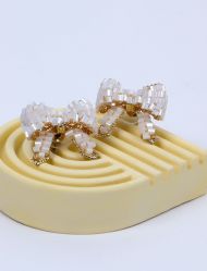 گوشواره پاپیون نگین دار