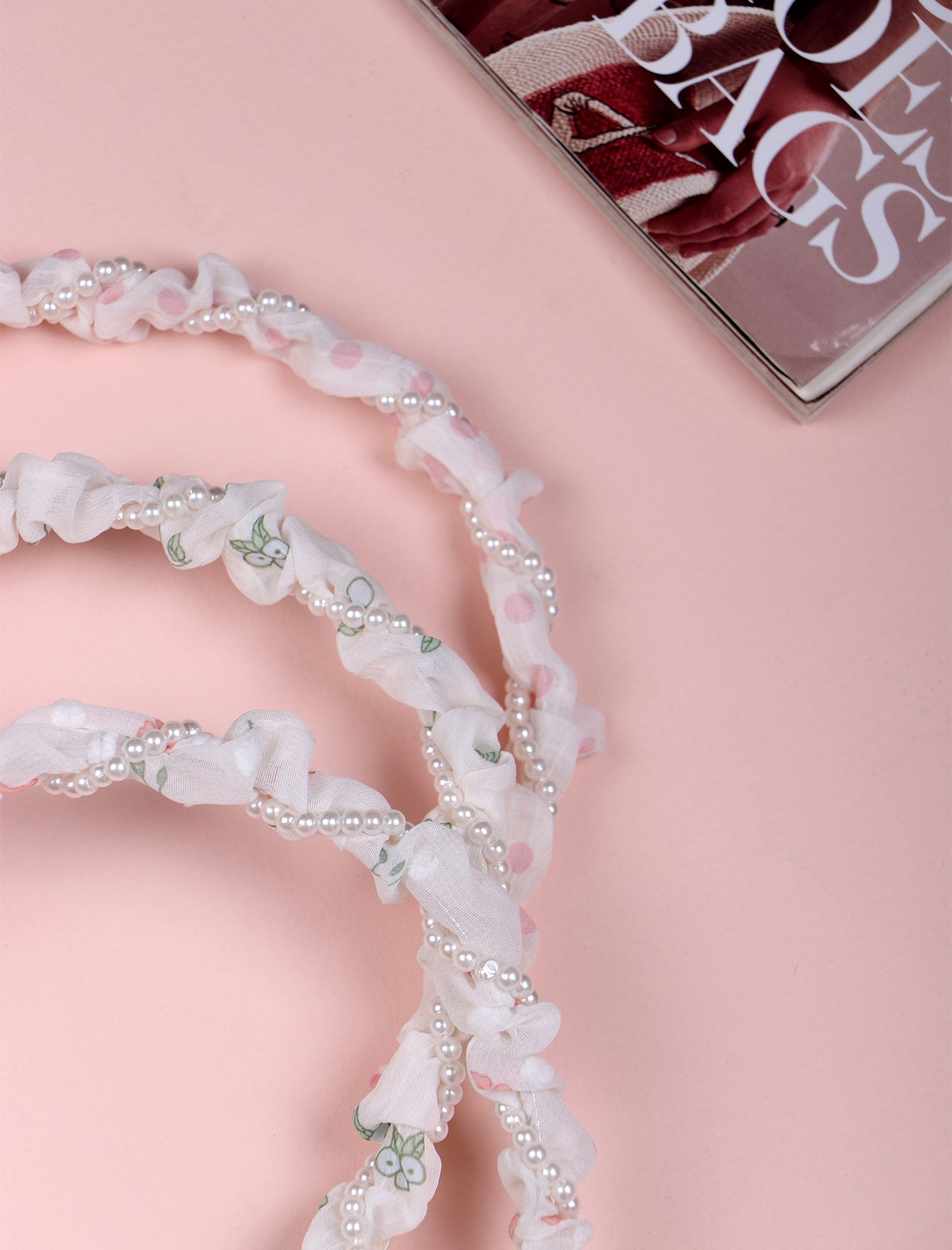 تل زنانه مدل مروارید کد405