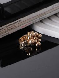 انگشتر طرح توپک طلایی