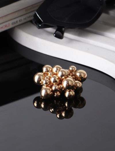 انگشتر طرح توپک طلایی 536