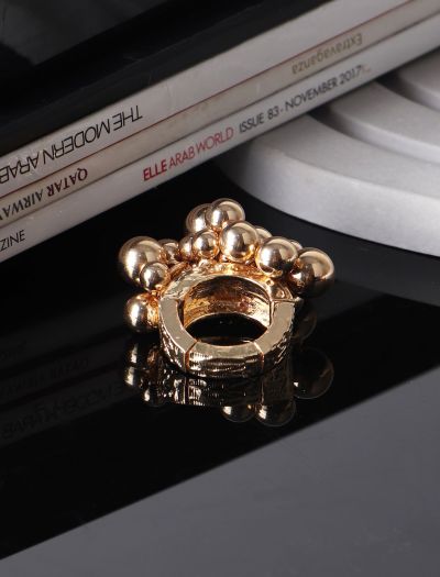 انگشتر طرح توپک طلایی 536