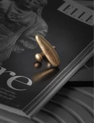 انگشتر زنانه برنجی مدل منحنی 183