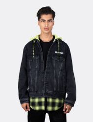 کت جین مردانه کلاهدار اسپرت