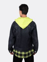 کت جین مردانه کلاهدار اسپرت