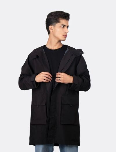 بارانی بلند ساده