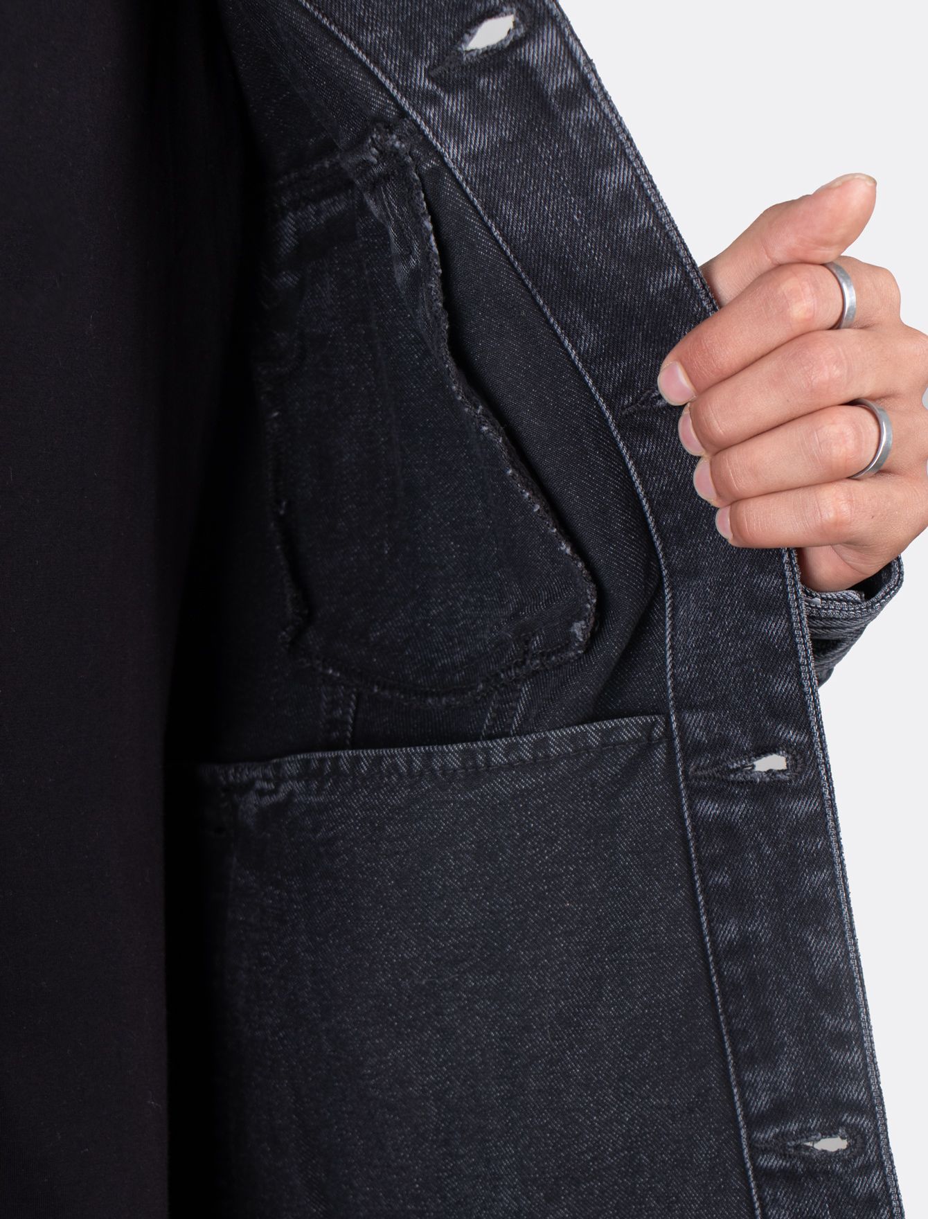 کت جین مردانه کلاهدار اسپرت