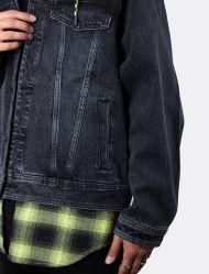 کت جین مردانه کلاهدار اسپرت