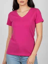 تیشرت زنانه آستین کوتاه یقه هفت