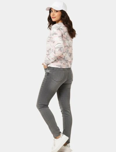 بلوز زنانه آستین بلند نخی ارتشی 486