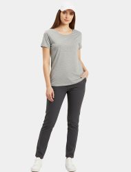 تیشرت زنانه یقه گرد تریکو کبریتی