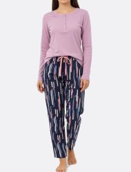 ست راحتی زنانه یقه هفت تریکو