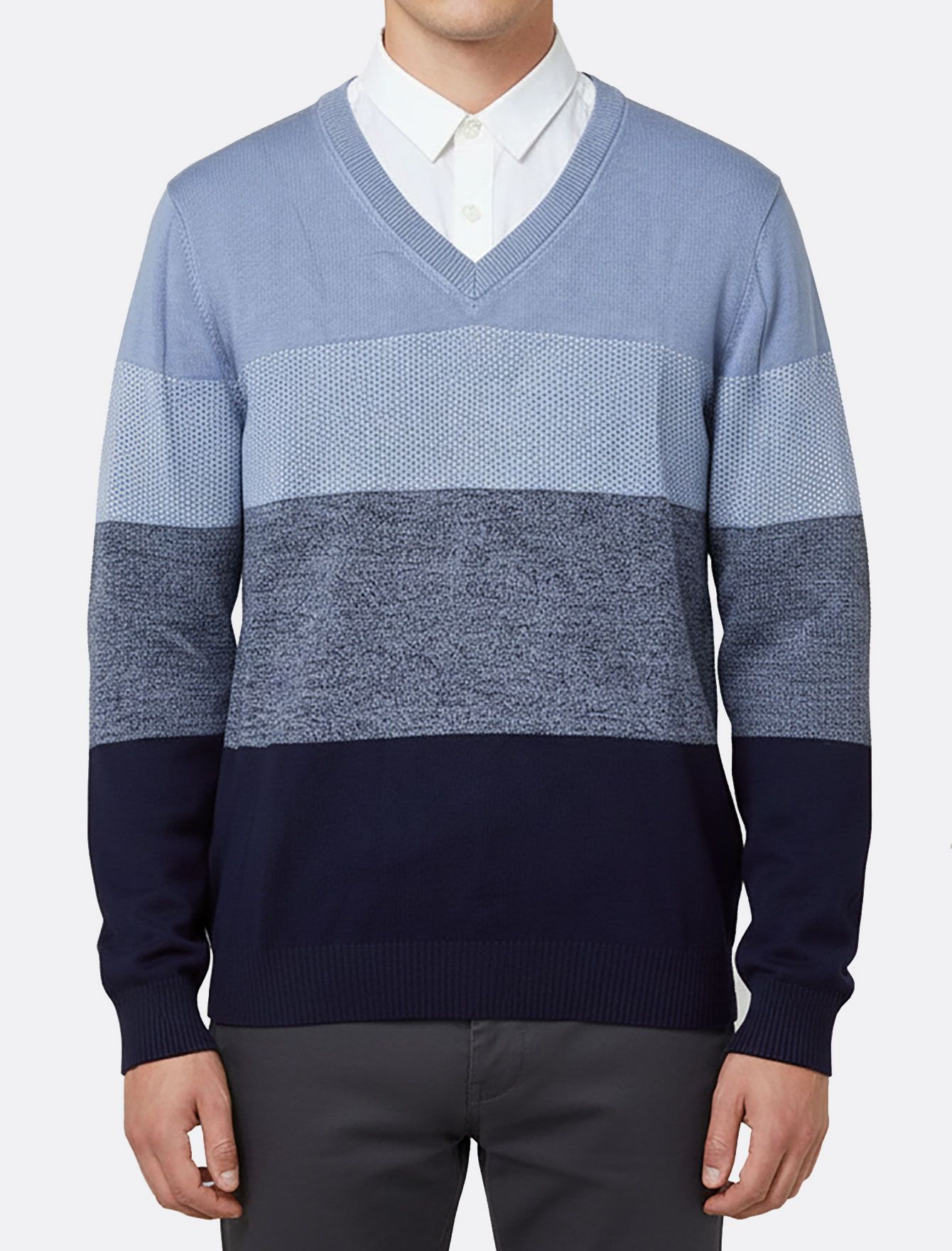 سویتر مردانه یقه پیراهنی N801