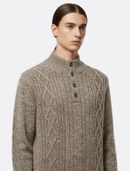 پلیور بافت مردانه یقه ایستاده