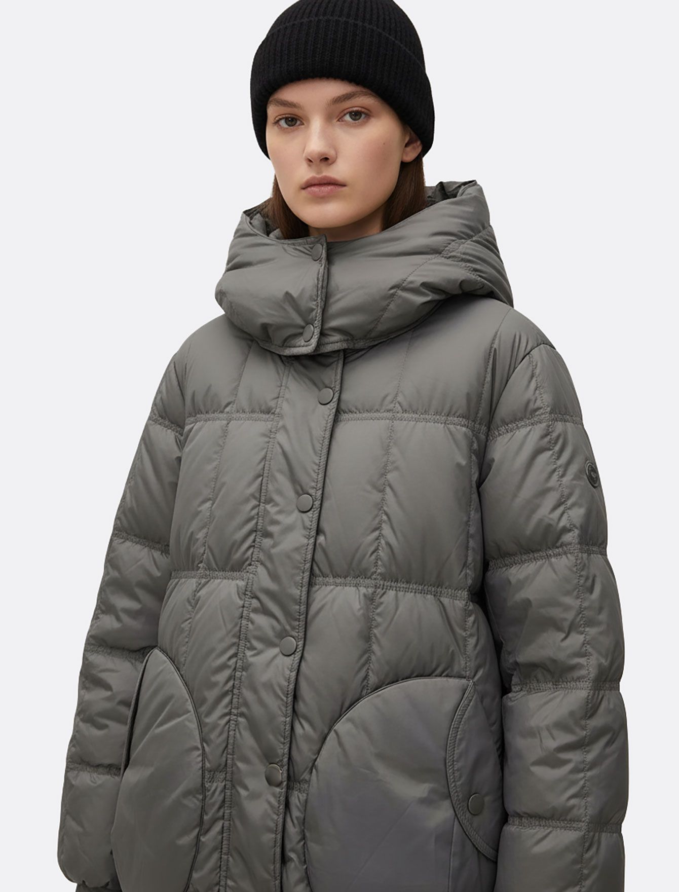 کاپشن پفی بلند زنانه N814