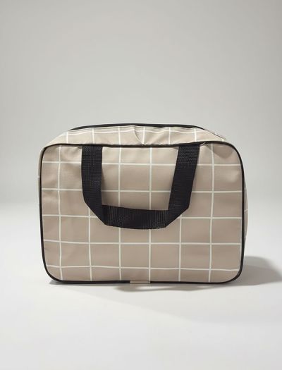 کیف آرایشی ساده چهارخانه N844